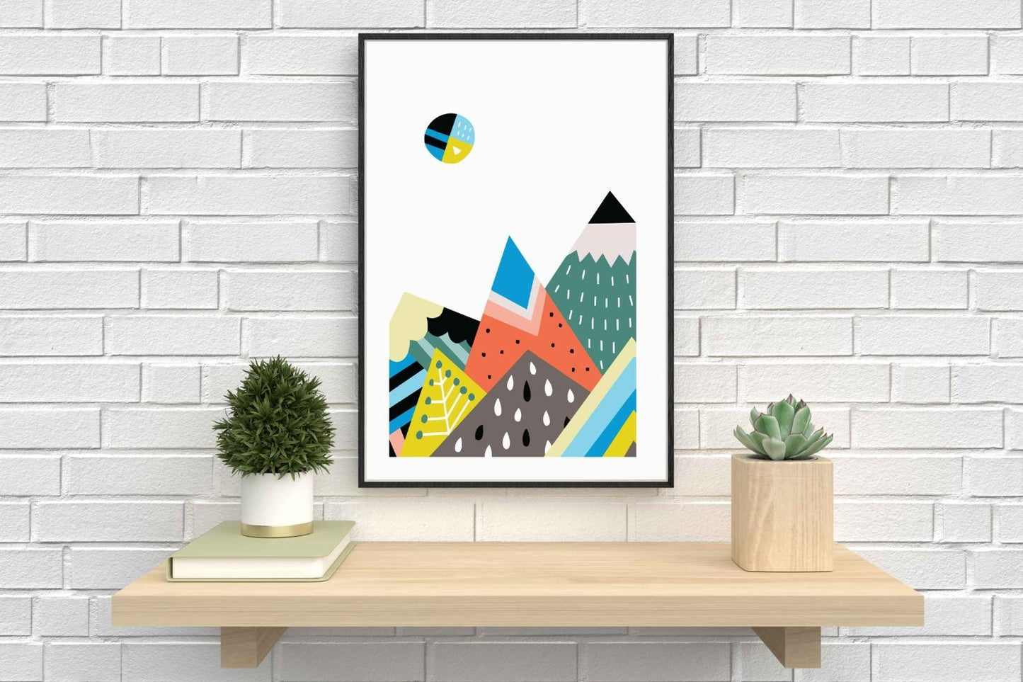 Kids Imagination World Abstract Colours Nursery Wall Decor Art Poster Print