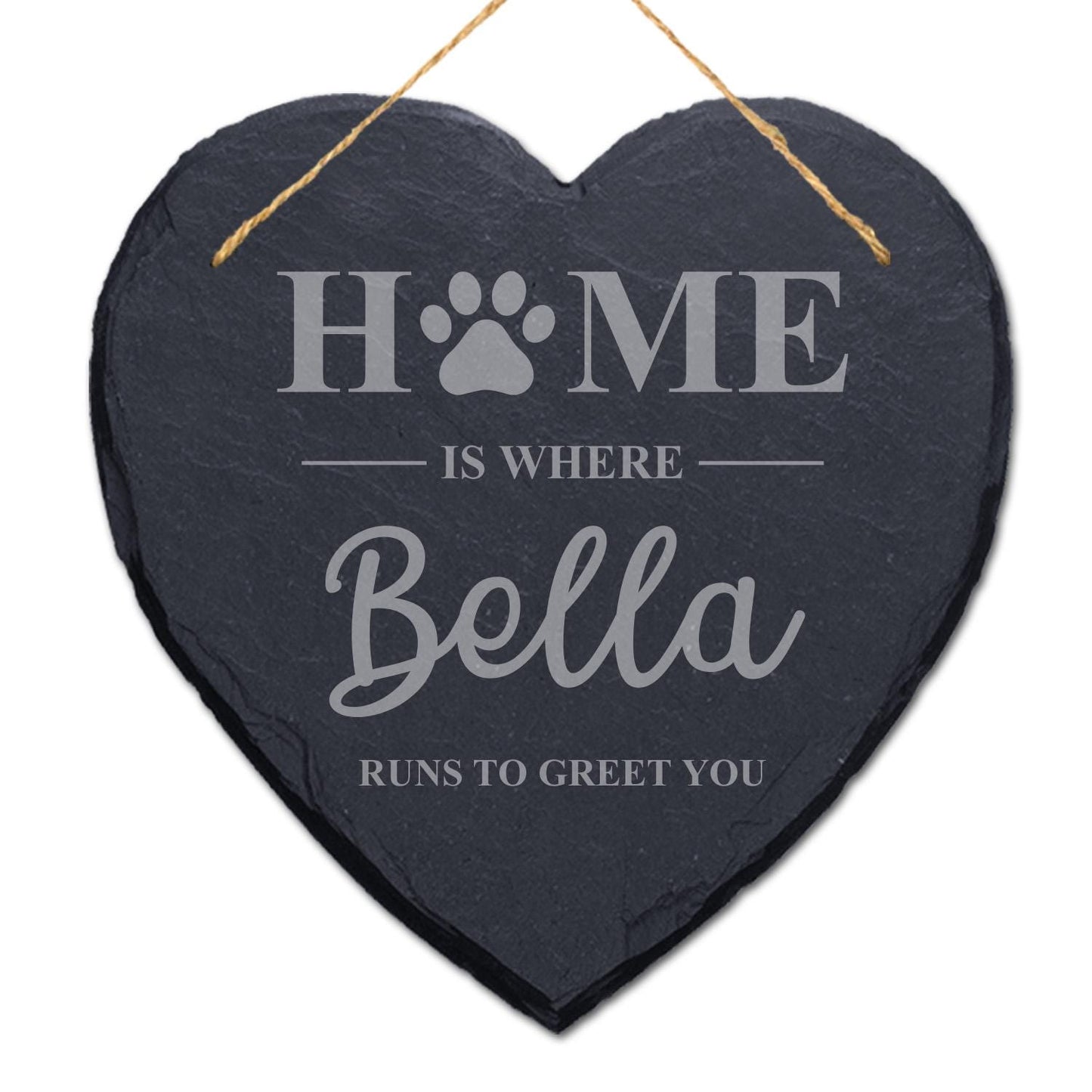 Pet Lovers Home Personalised Hanging Slate Sign House Gifts For Pet Dog Cat