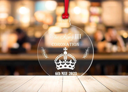 King Charles III Coronation Bauble Souvenir Commemorative Ornament Decoration