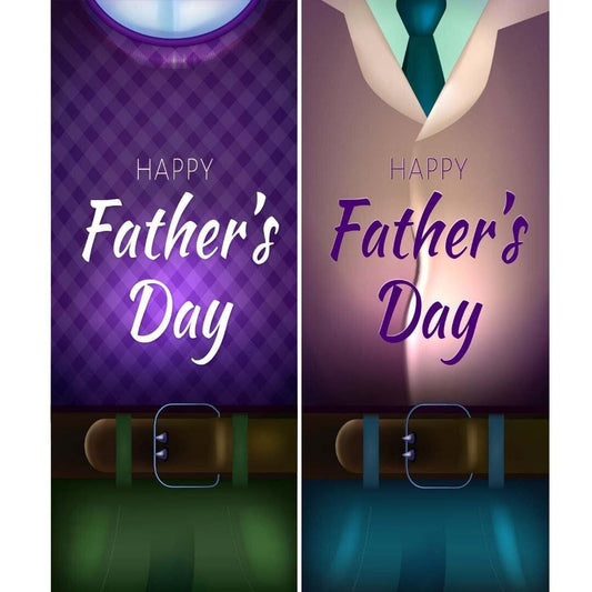 2x Happy Fathers Day Banner Bunting Daddy Dad Party Door Decoration Posters