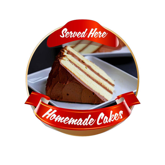 Homemade Cakes Takeaway Window Van Cafe Shop Restaurant Sticker Sign Decal