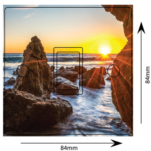 Malibu Ocean Sunset Sunrise 3d Light Switch Sticker Cover Vinyl Skin Wall Decal