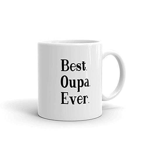 Best Oupa Ever Mug Funny Coffee Tea Cup Novelty Gift For Afrikaans Grandad Pregnancy Reveal Announcement Grandfather To Be New Grandad Prese