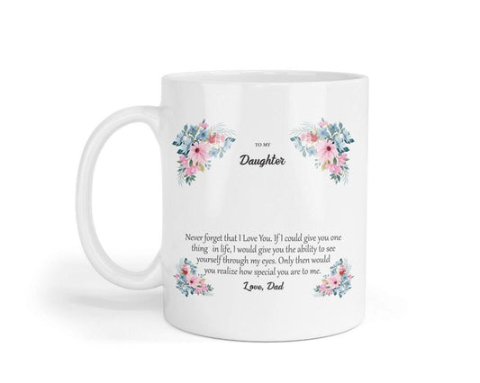 To My Daughter Coffee Mug Gift Set: Birthday Keepsake From Dad