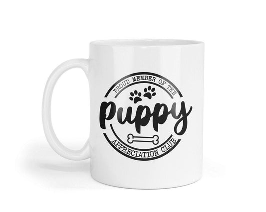 Proud Member Of The Puppy Appreciation Club - Novelty Mug & Coaster Coffee Tea Cup Gift