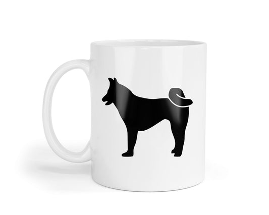 Akita Silhouette Mug: Japanese Dog Lover Gift