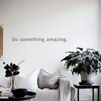 Do Something Amazing Wall Art Quote Stickers Vinyl Decal Bedroom Bathroom Home