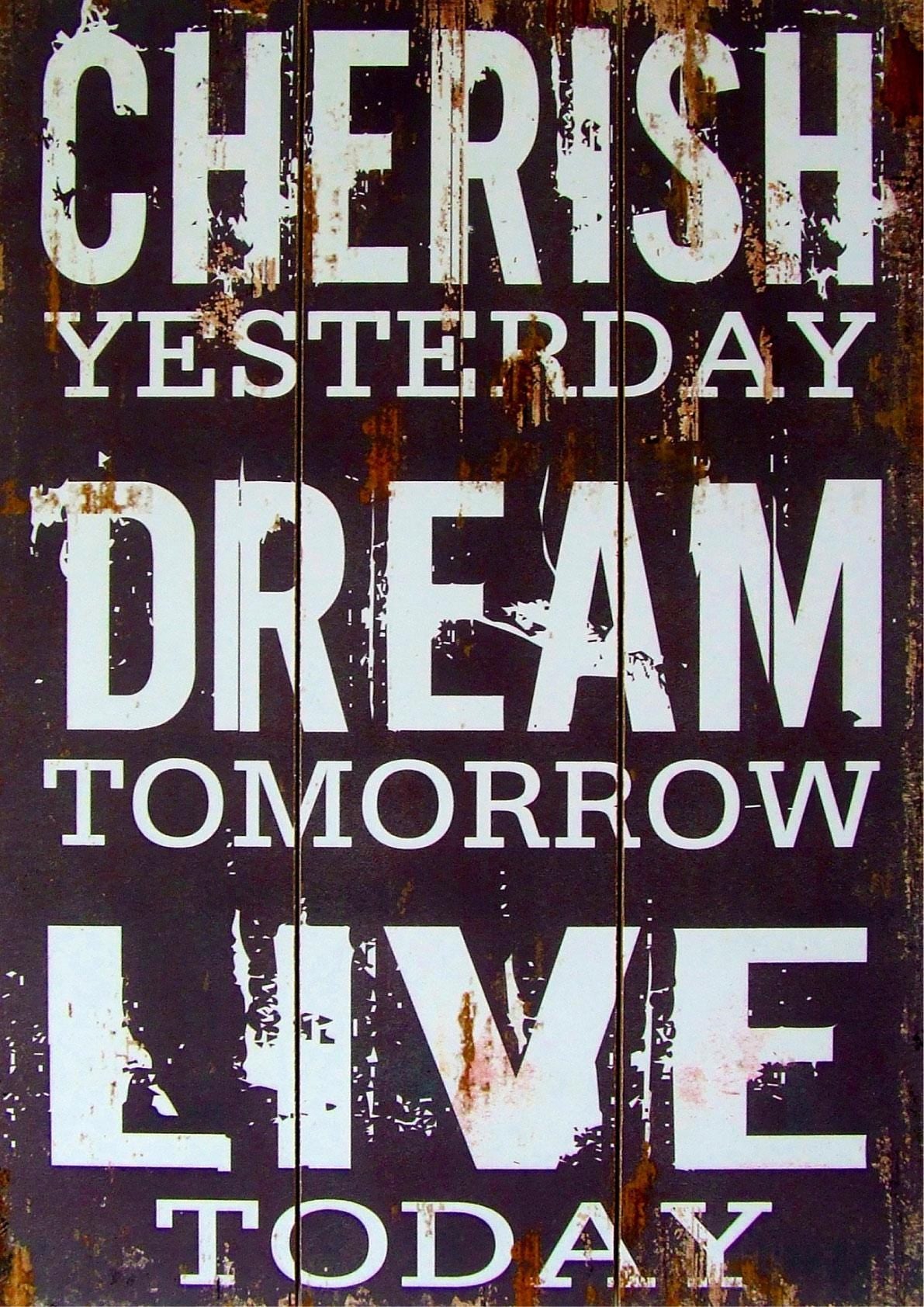 Cherish Dream Live Motivation Art Giant Poster - A5 A4 A3 A2 A1 A0 Sizes