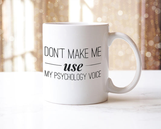 Psychology Voice Mug: Counselor Gift - UK Made