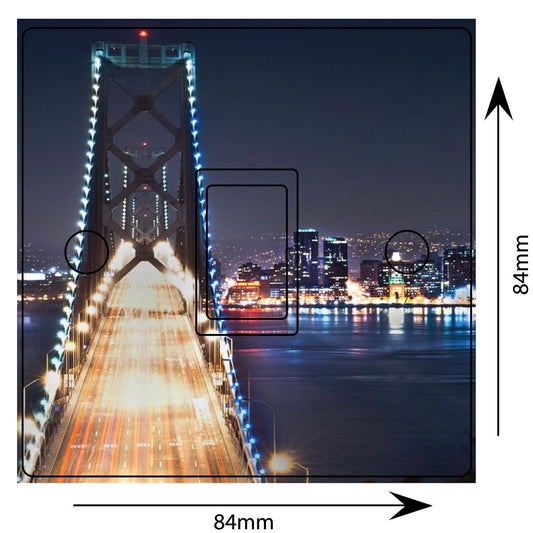 San Francisco Bridge Light Switch Sticker Cover Vinyl Skin Wall Decal Decor