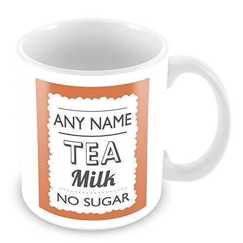 Personalised "Tea With Milk No Sugar" Mug: Gift for Coffee & Tea Lovers