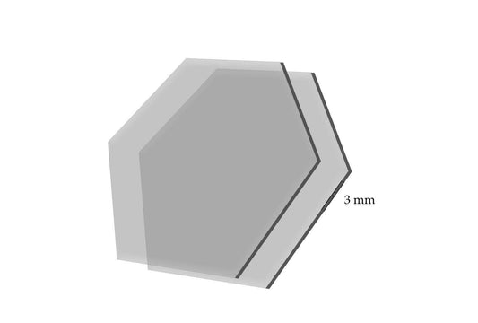 2 Acrylic Ganaching Plates Hexagon Octagon Shape Ganache Cake Decorating Board