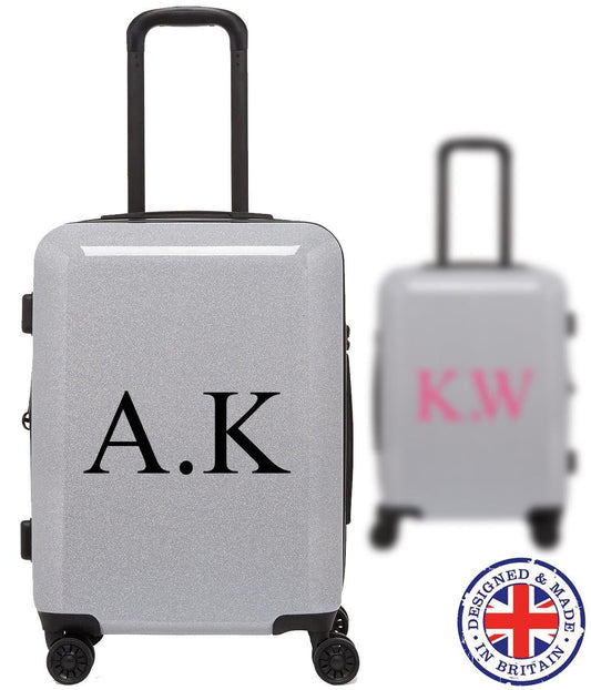 Personalised Name Initials Suitcase Vinyl Decal Sticker Luggage Travel Holiday