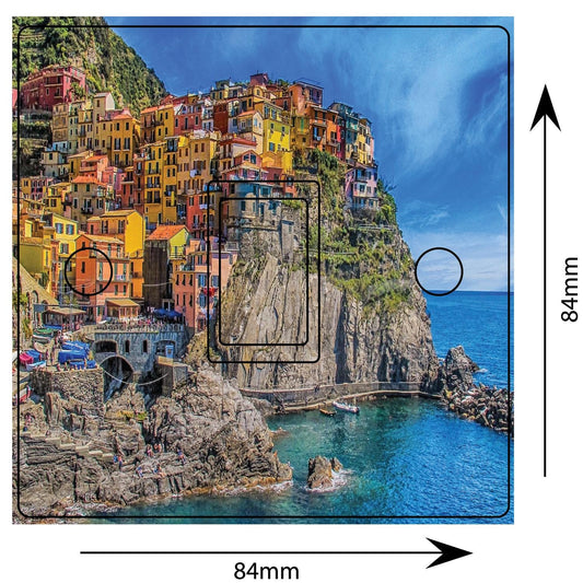 Manarola Italy 3d Light Switch Sticker Cover Vinyl Skin Wall Decal Bedroom Decor