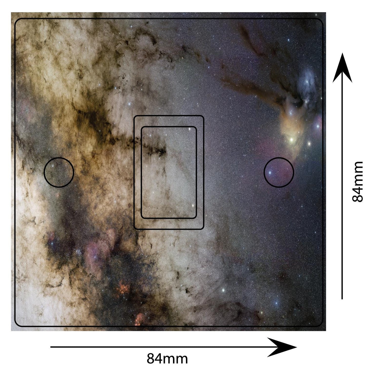 Milky Way Space Fragment Light Switch Sticker Cover Vinyl Skin Wall Decal