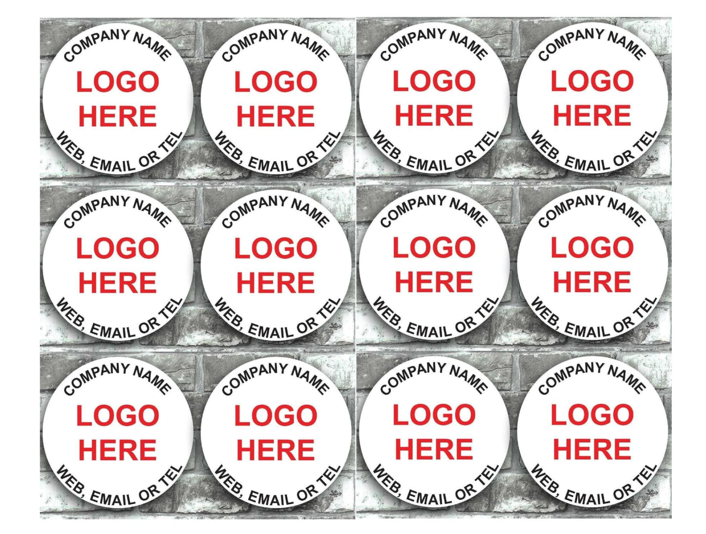 Personalised Business Name Stickers Thank You Seals Your Logo Labels Address