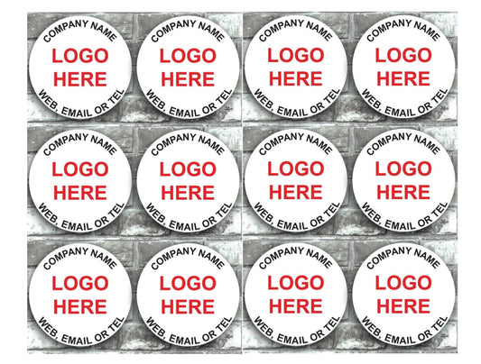 Personalised Business Name Stickers Thank You Seals Your Logo Labels Address