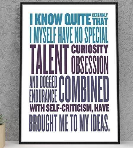 I Know Quite Certainly Myself Inspirational Quote Picture Poster Print Wall