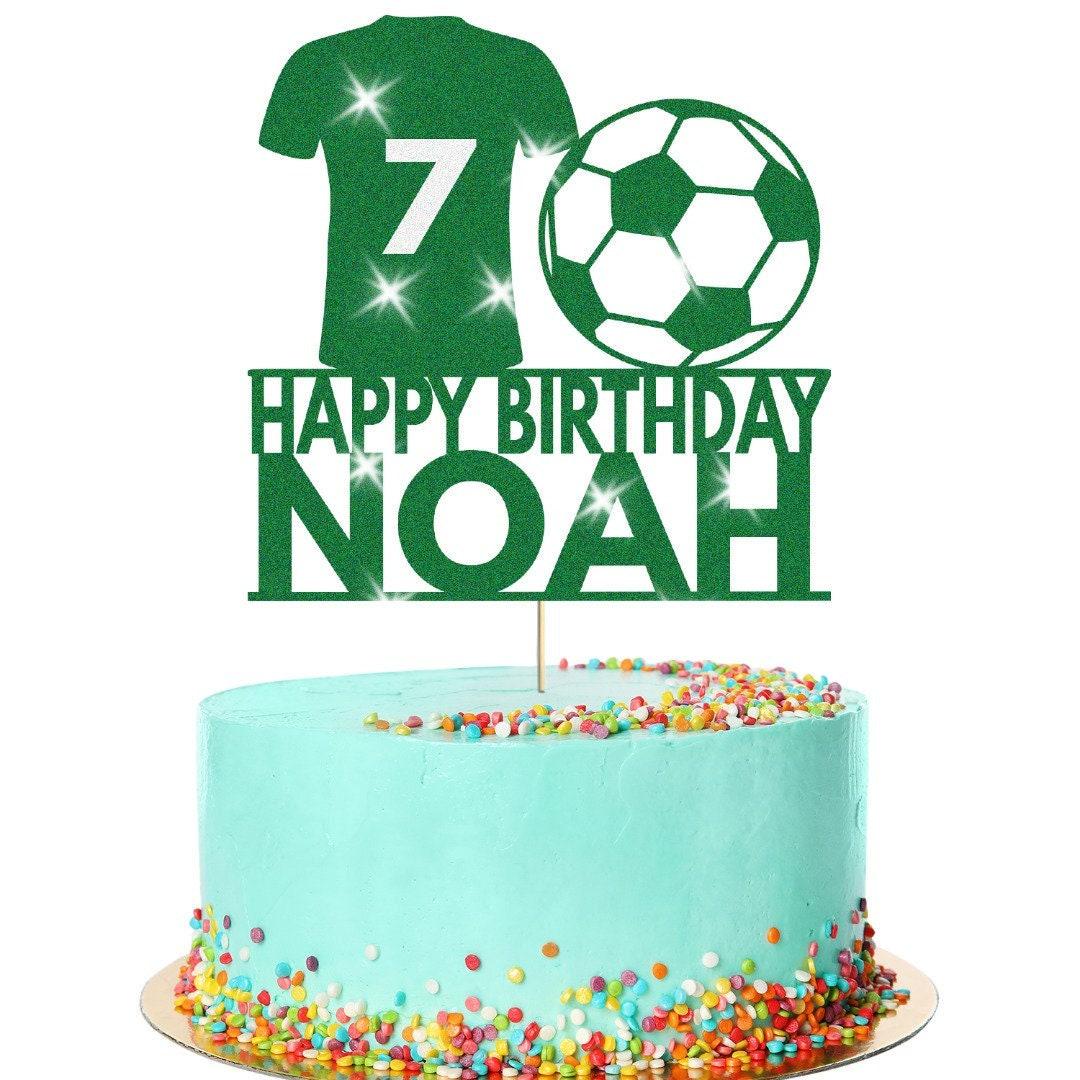 Custom Football Shirt Birthday Cake Topper Personalised Sports Party Decoration