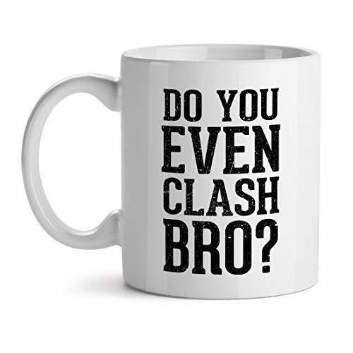 Funny Gamer Coffee Mug: 'Do You Even Clash Bro?' - Geeky Office Gift