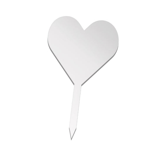 Acrylic 150mm Clear Birthday Paddle Cake Topper Round Star Hexagon Square Heart Shapes