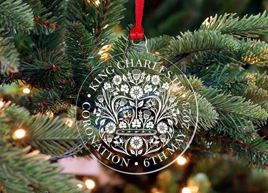 King Charles III Coronation Emblem Bauble Souvenir Commemorative Ornament