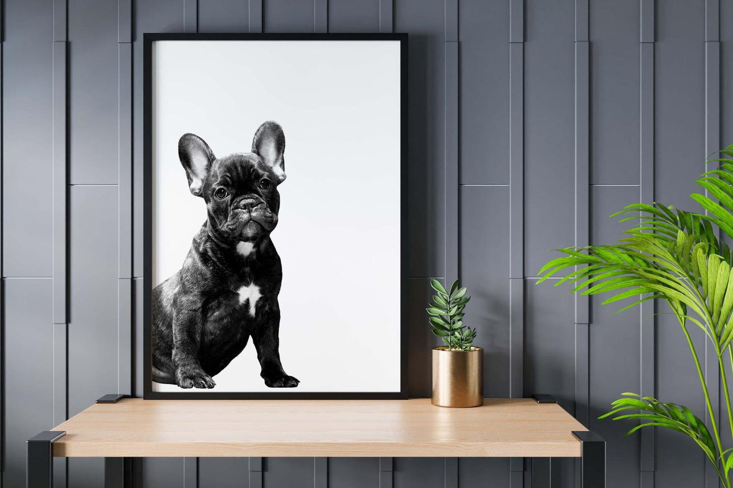 Dog Portrait Kids Bedroom Forest Animal Wall Art Home Room Decor Print Poster