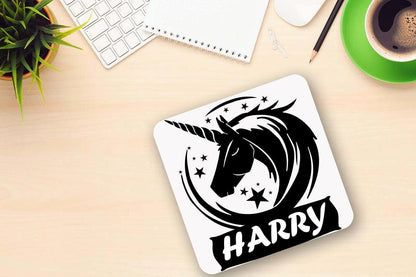 Personalized Unicorn Mug & Coaster Set: Birthday Gift
