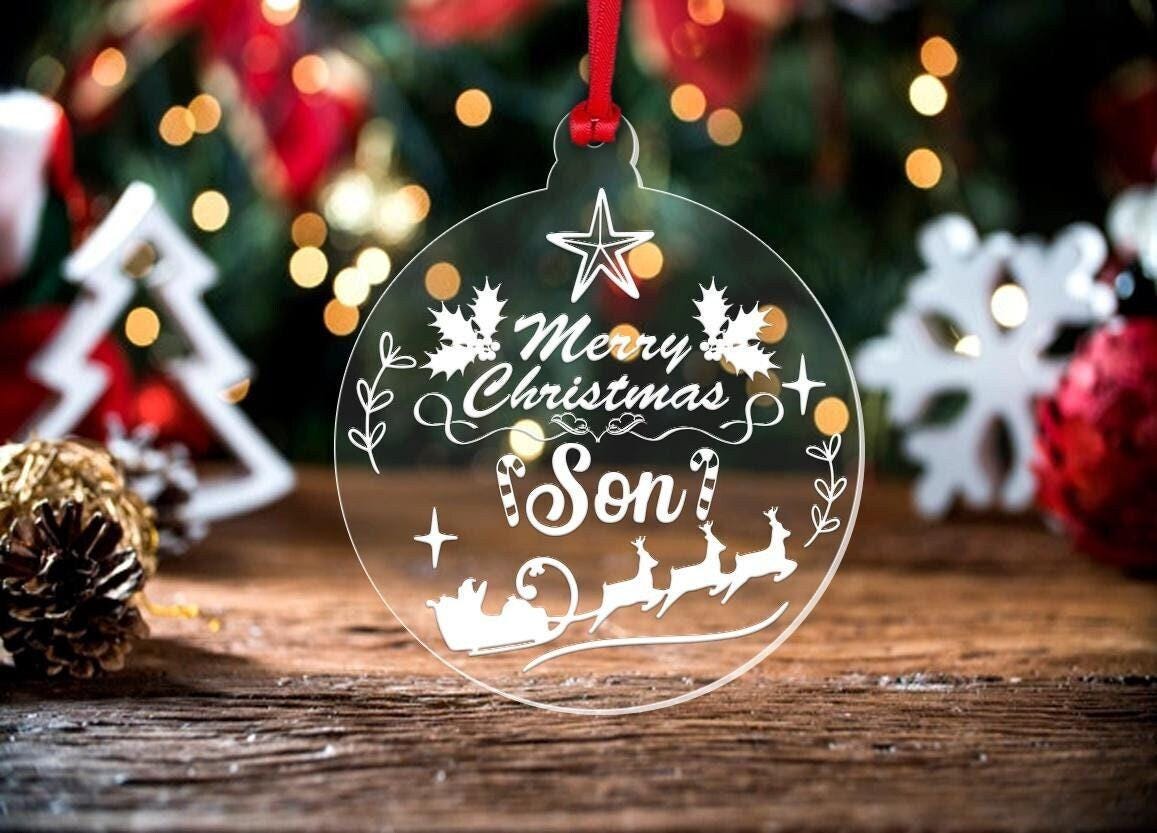 Personalised Christmas First Christmas Bauble Son Daughter Any Name  Hanging Tree Decor Keepsake Gift
