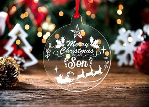 Personalised Christmas First Christmas Bauble Son Daughter Any Name  Hanging Tree Decor Keepsake Gift