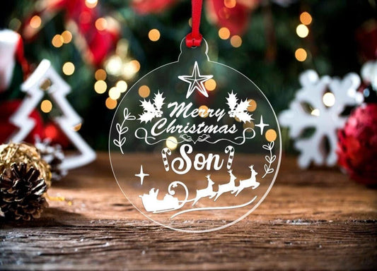 Personalised Christmas First Christmas Bauble Son Daughter Any Name  Hanging Tree Decor Keepsake Gift