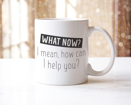 Funny Receptionist Mug & Coaster Set: Helpdesk Tech Support Gift