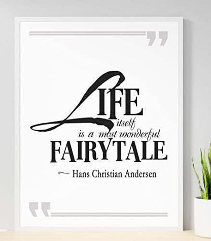Inspirational Fairytale Quote Poster: Positive Affirmation Wall Art