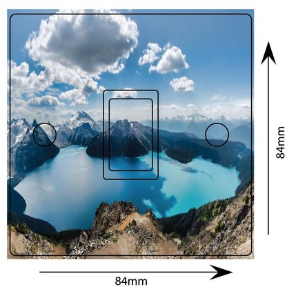 Canada Mountains Lakes 3d Light Switch Sticker Cover Vinyl Skin Wall Decal Decor