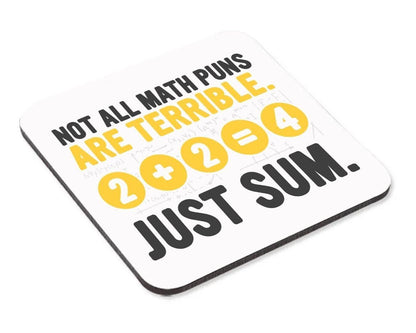 Not All Math Pun Mug & Coaster Set Teacher Birthday School Leaving Coffee Gift