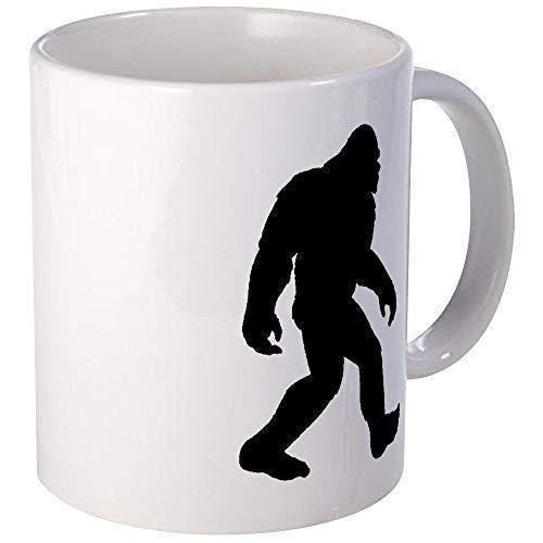 Bigfoot Sasquatch Silhouette Mug: Funny Coffee Tea Cup - UK Made