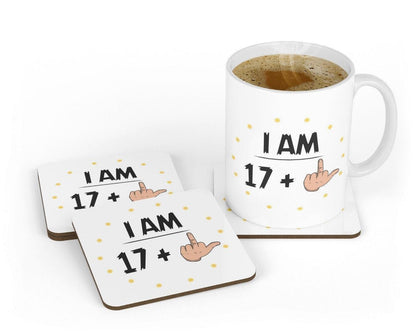 Funny 18th Birthday Mug: Rude Middle Finger Gift
