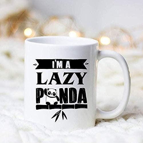 Im A Lazy Panda Coffee Mug Tea Cup Office Coworker Birthday Christmas Xmas Gift