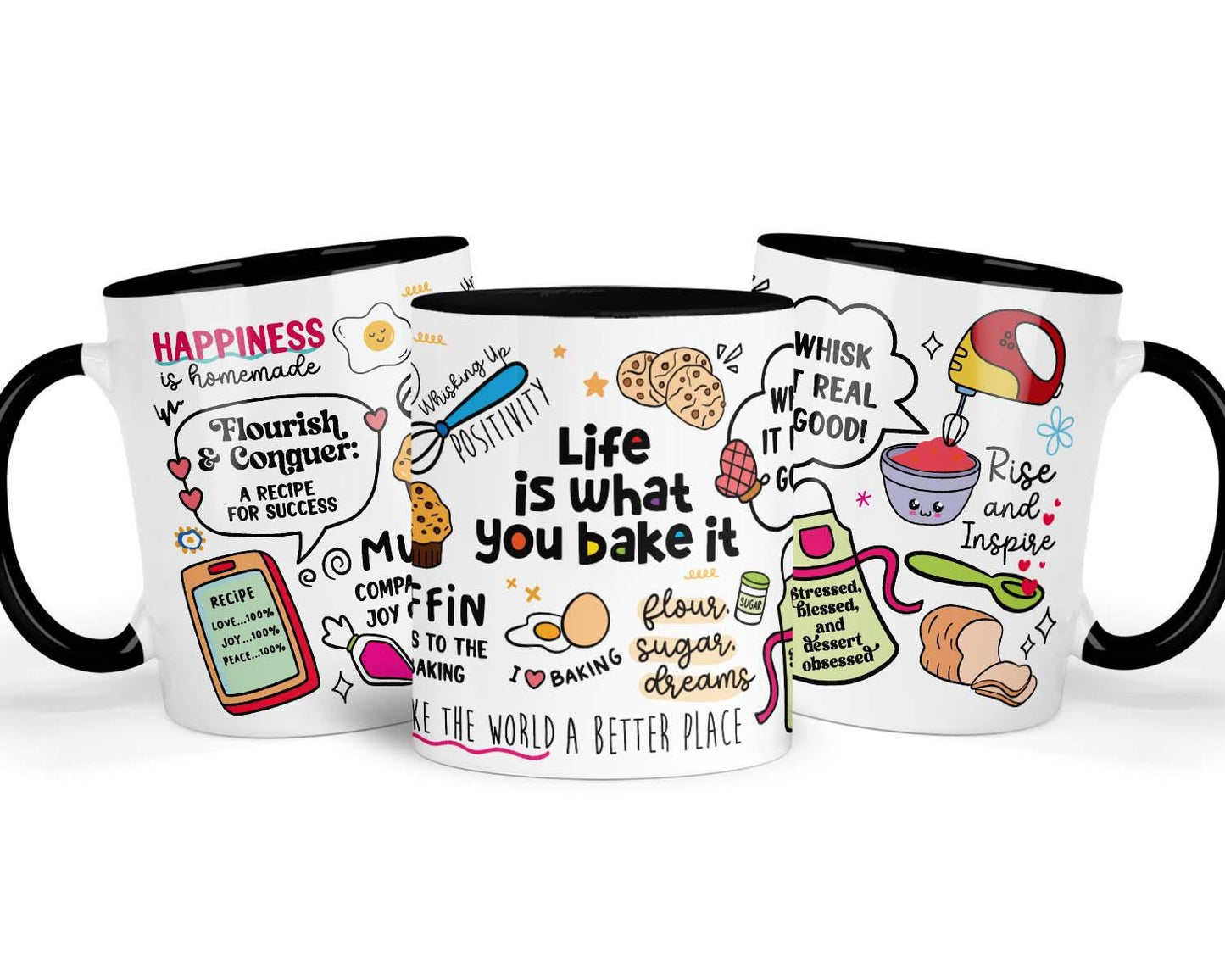Baking Quote Mug: Inspirational Gift for Bakers & Food Lovers