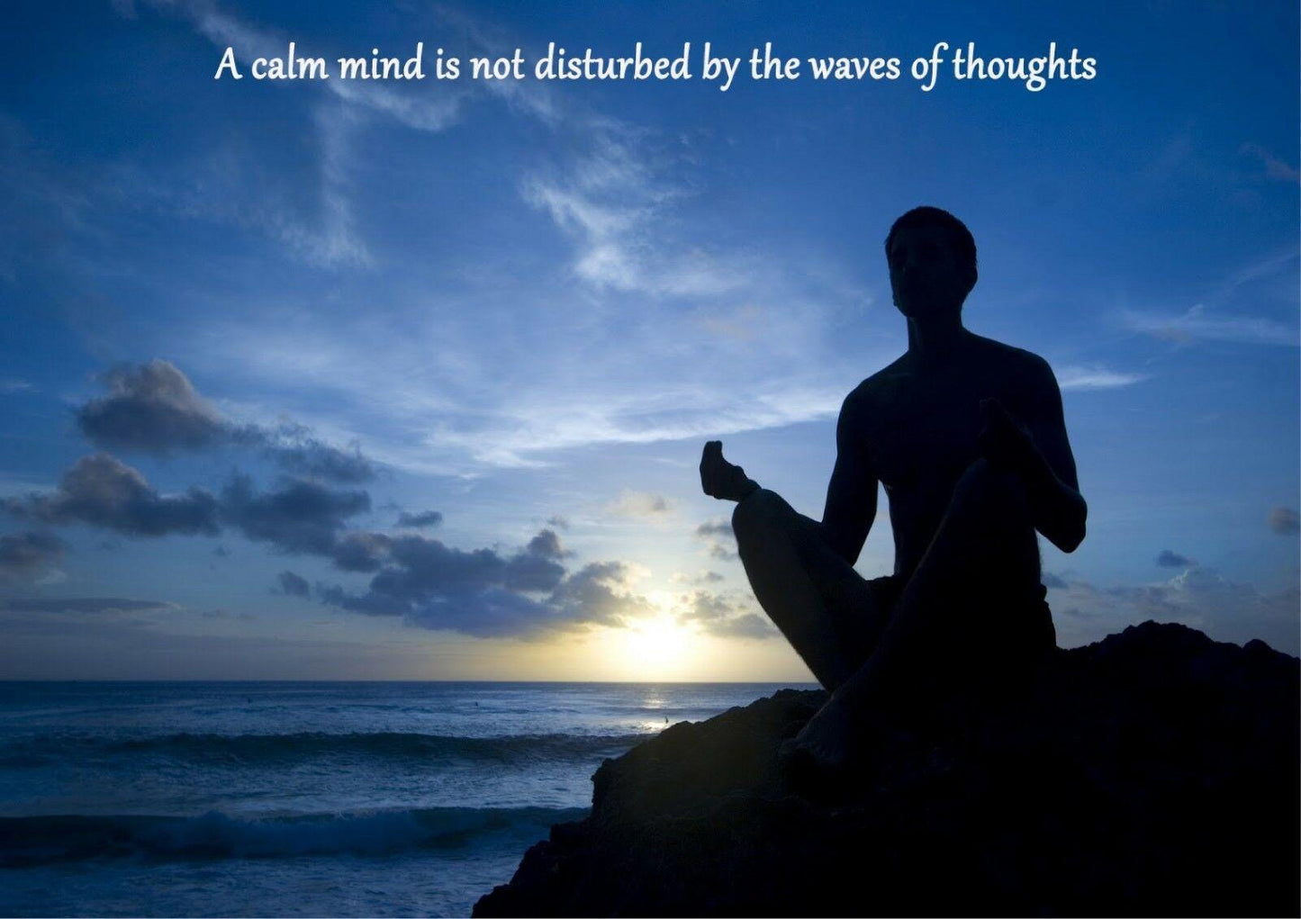 Yoga Meditation Buddha Quotes Inspirational Motivational Print Poster - A4 A3 A2