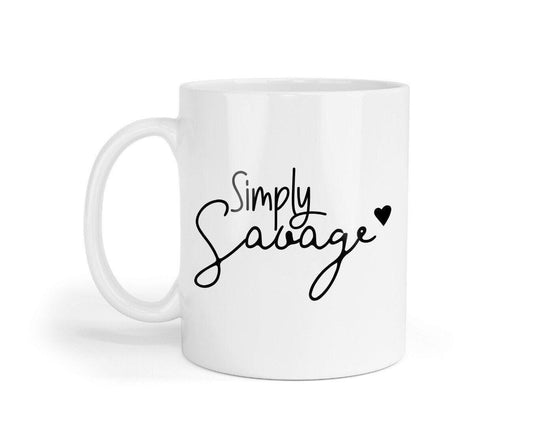 Simply Savage Mug & Coaster Set - Funny Novelty Gift
