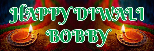 2 Personalised Diwali Holi Shivaratri Hindu Party Celebration Banners Posters