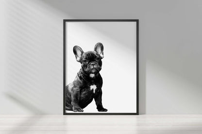 Dog Portrait Kids Bedroom Forest Animal Wall Art Home Room Decor Print Poster