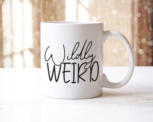 Widly Werid - Funny Ceramic Novelty Mug & Coaster Coffee Tea Cup Office Coworker Gift