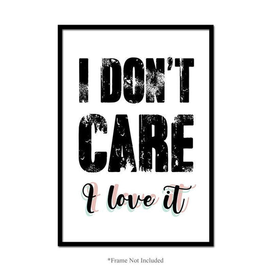 Love It Wall Art Poster Inspirational Motivational Quotes Bedroom Print Decor