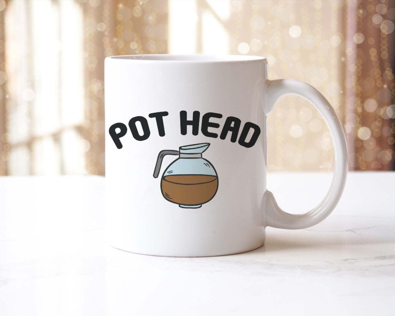 Pot Head Coffee Mug & Coaster Set: Funny Office Gift