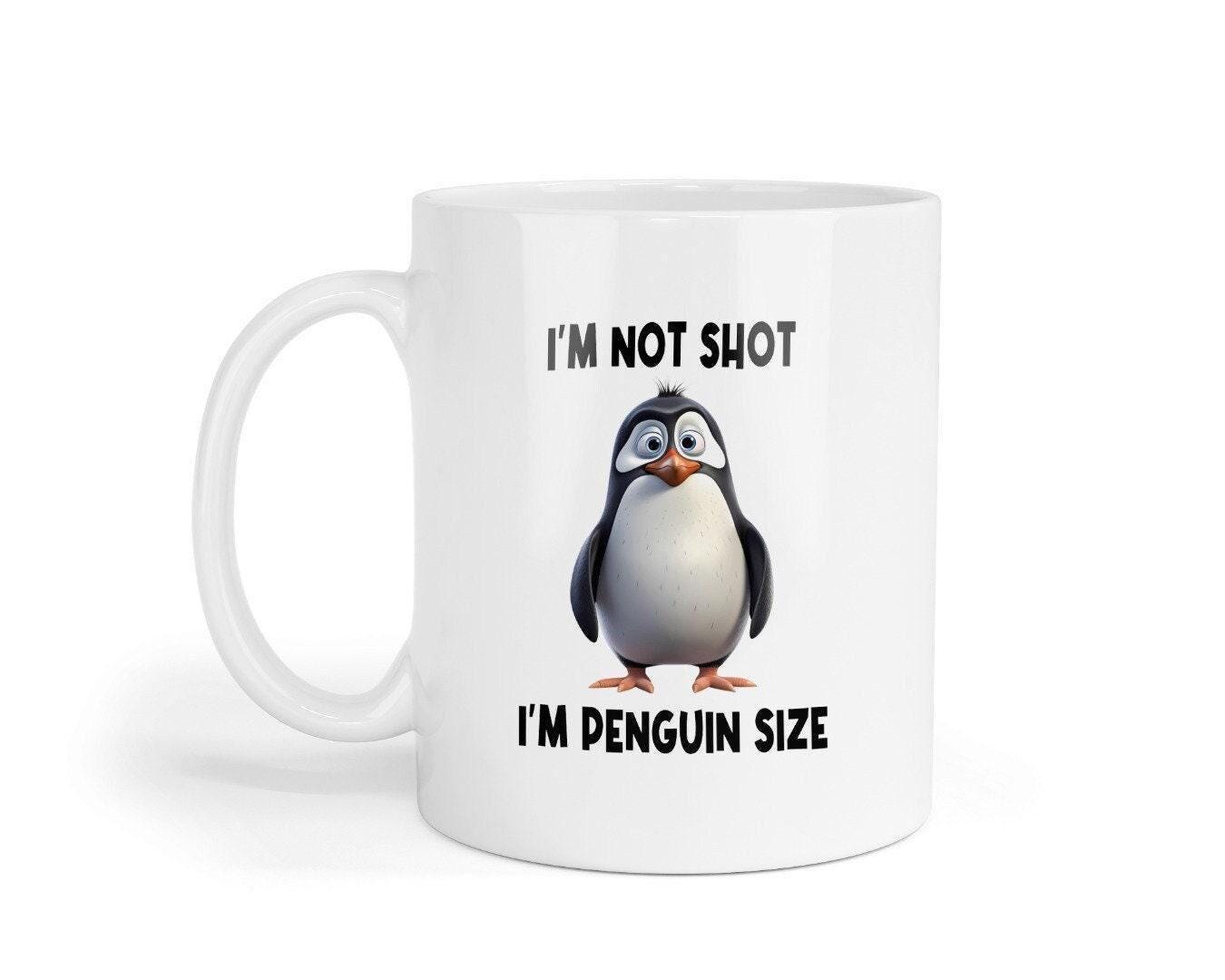Penguin Size Funny Mug & Coaster Set