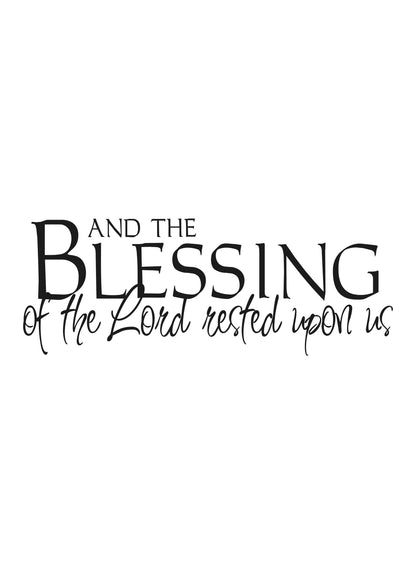 Blessing Of The Lord Inspirational Positive Thought Quote Art Poster Print Wall