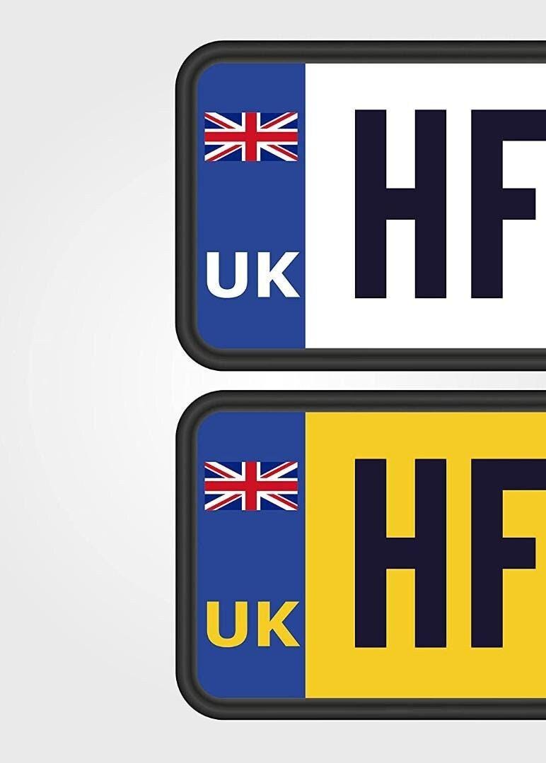 UK Flag & Oval Car Stickers: Vinyl Decal Set