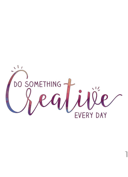 Be Something Creative Inspirational Positive Quote Poster Print Wall Art